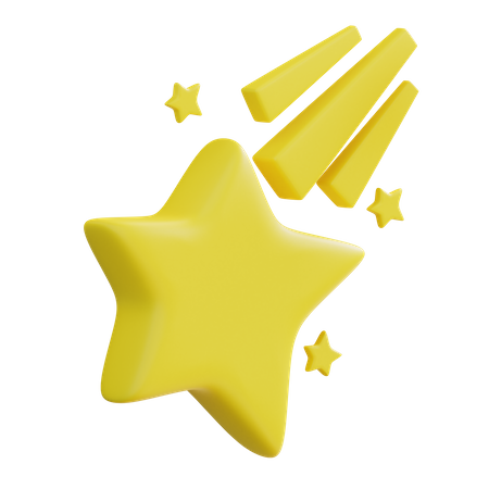 Shooting Star  3D Icon