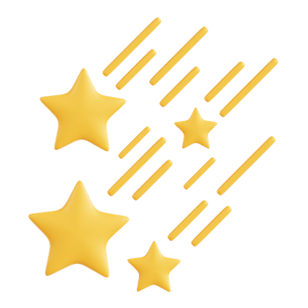 Shooting Star  3D Icon