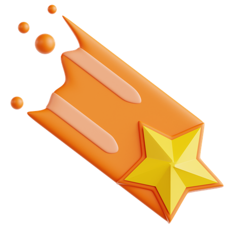 Shooting Star  3D Icon