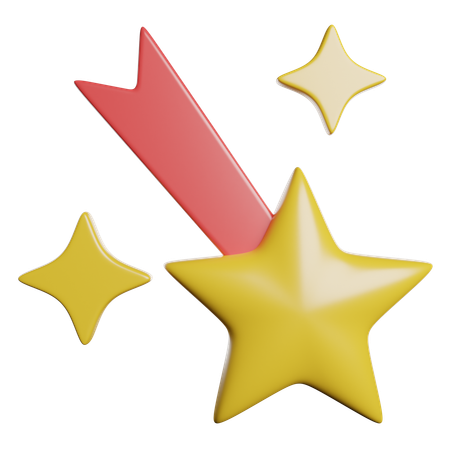 Shooting Star  3D Icon