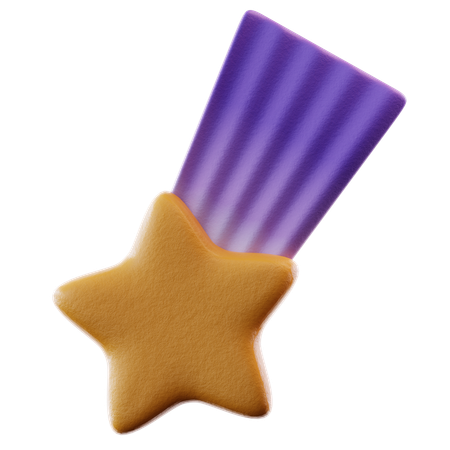 Shooting Star  3D Icon