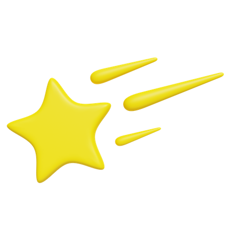 Shooting Star  3D Icon