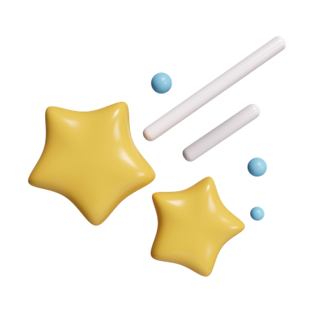 Shooting Star  3D Icon