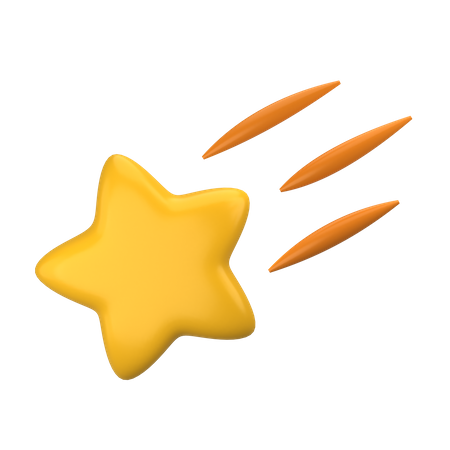 Shooting Star  3D Icon