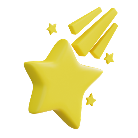 Shooting Star  3D Icon