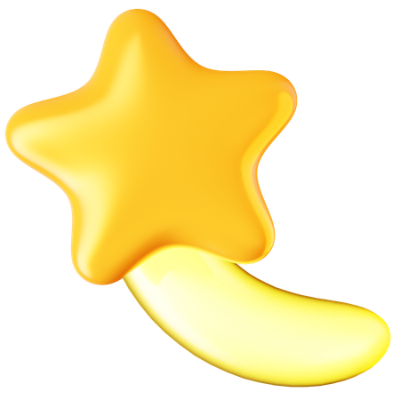 Shooting Star  3D Icon