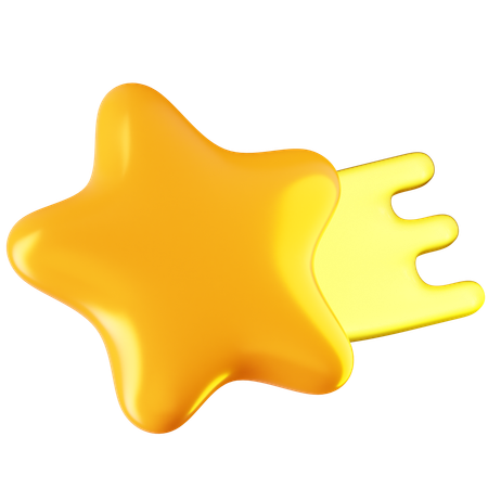 Shooting Star  3D Icon