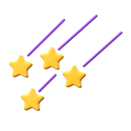 Shooting Star  3D Icon