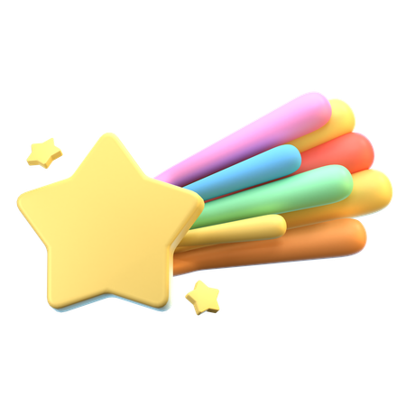 Shooting Star  3D Icon