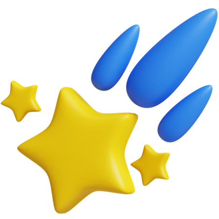 Shooting Star  3D Icon