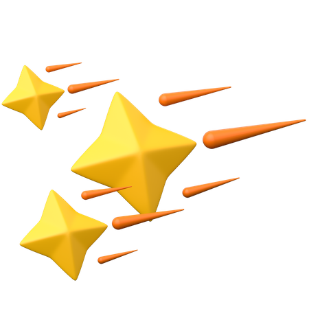 Shooting Star  3D Icon