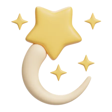 Shooting Star Circling  3D Icon
