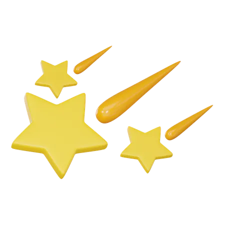 Shooting Stars  3D Icon