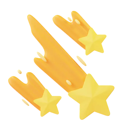 Shooting Stars  3D Icon