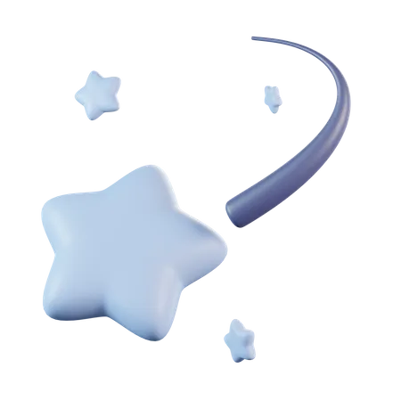 Shooting Stars  3D Icon