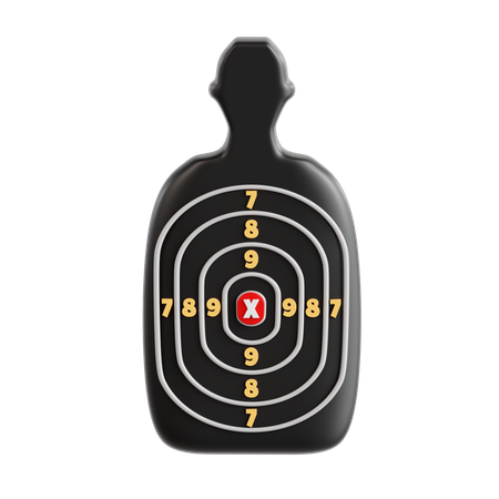 Shooting Target  3D Icon