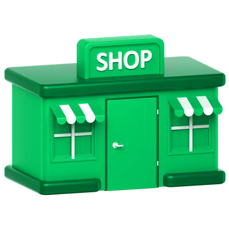 3 D Icon Of A Shop Store Building 3D Icon