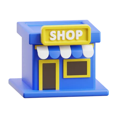 店  3D Icon