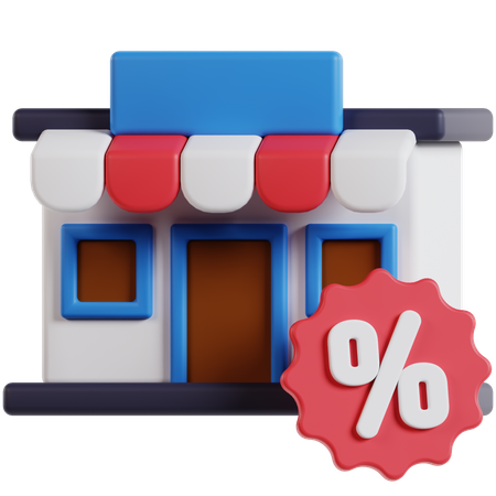 店  3D Icon
