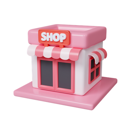 Shop  3D Icon