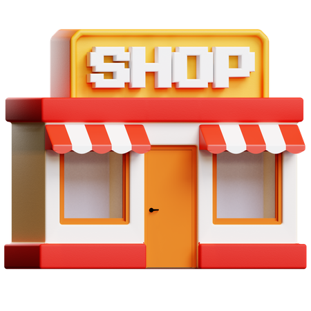 Shop 3D Illustration