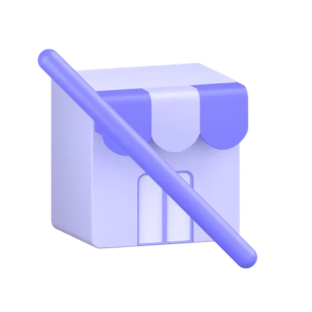 Shop  3D Icon