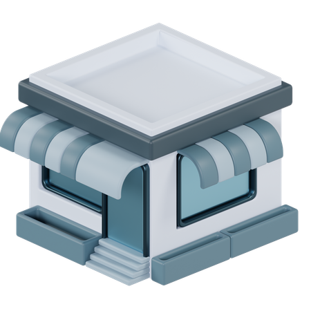 Shop  3D Icon