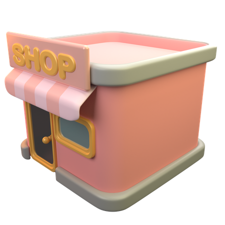 Shop  3D Icon