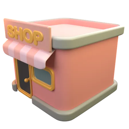 Shop  3D Icon