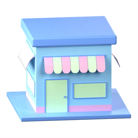 Shop  3D Icon