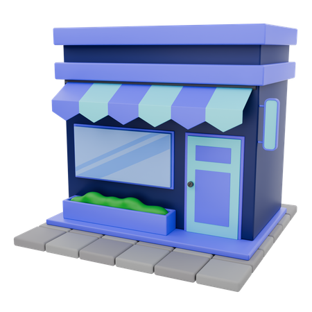 Shop  3D Icon