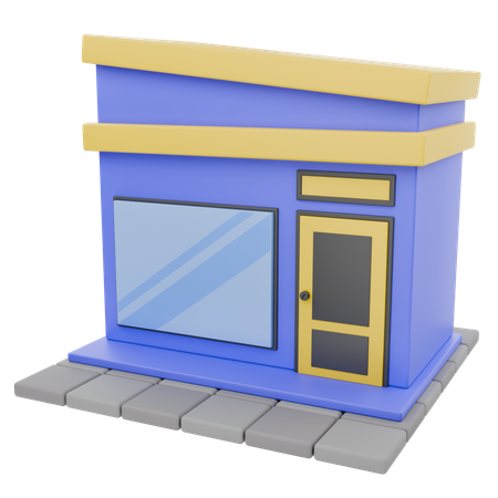 Shop  3D Icon