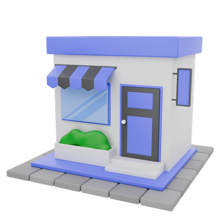 Shop  3D Icon