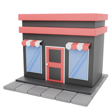 Shop  3D Icon