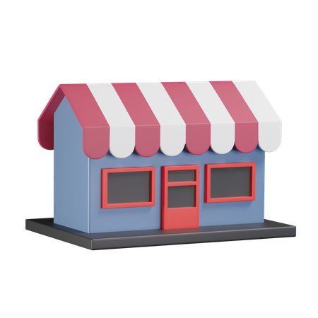 Shop  3D Icon