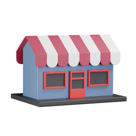 Shop  3D Icon