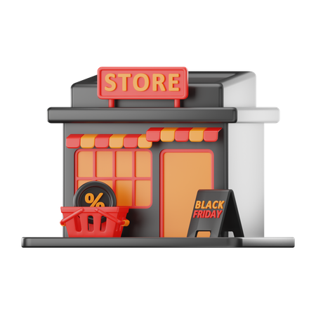 Shop  3D Icon