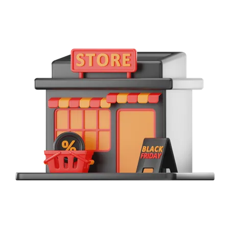 Shop  3D Icon