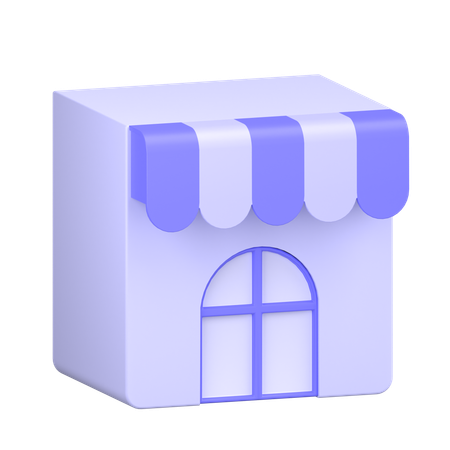 Shop  3D Icon