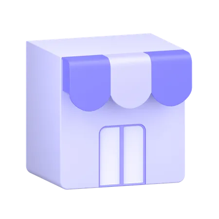 Shop  3D Icon