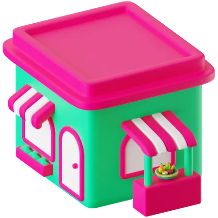 Shop  3D Icon