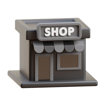 Shop  3D Icon