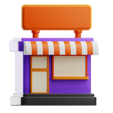 Shop  3D Icon