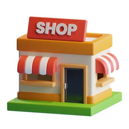 Shop  3D Icon