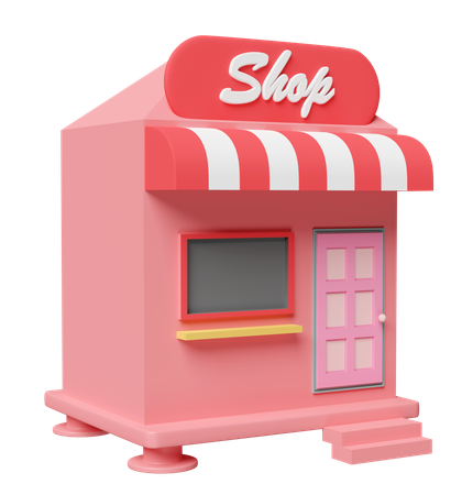 Shop  3D Icon