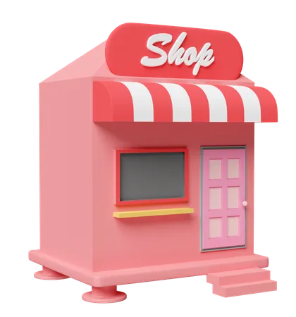 Shop  3D Icon