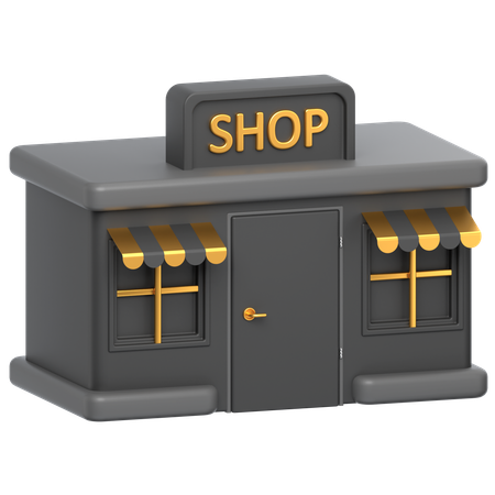 Shop  3D Icon