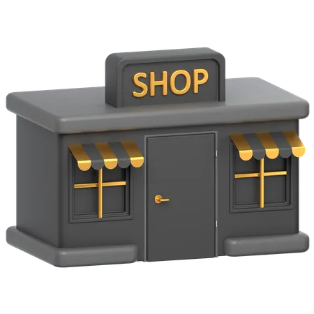 Shop  3D Icon