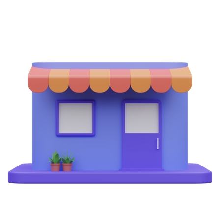 Shop  3D Icon