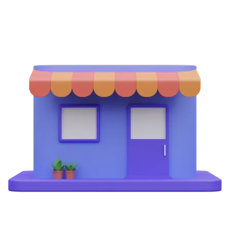 Shop  3D Icon